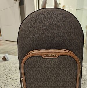 Michael Kors Signature Brown Backpack